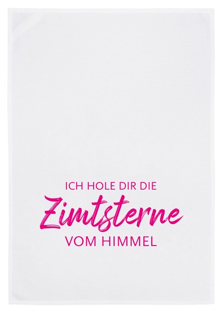 weiss, neon pink/ Zimtsterne