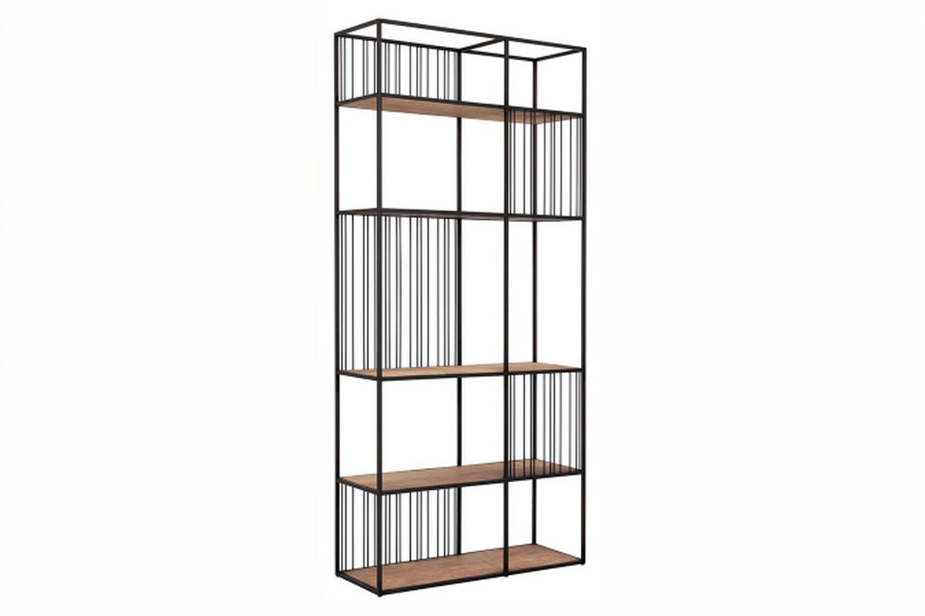 Bücherregal Barra Teak-Metall B 95 cm