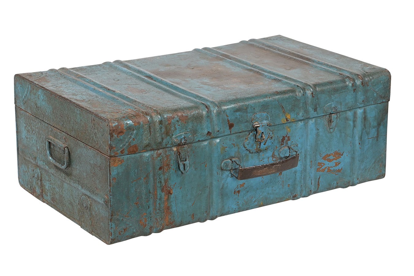 Metallbox Vintage blau