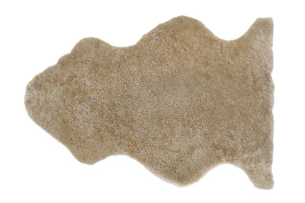 Schaffell kurzwollig beige B 95 cm