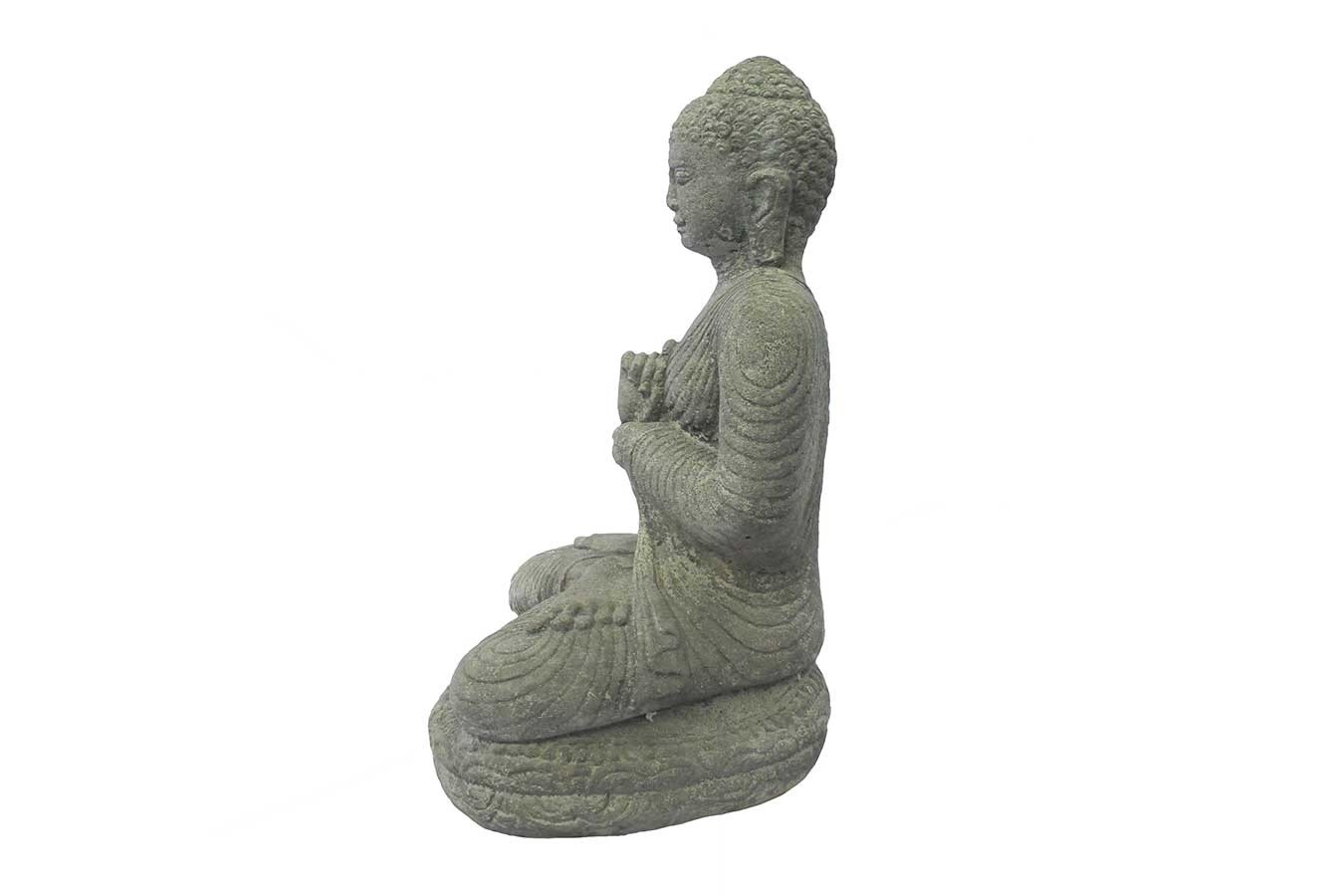 Steinfigur Sitzender Buddha H 45 daslagerhaus cm - Online Shop