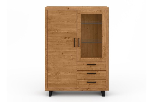 Schrank Woodstock rustikale Eiche 130cm