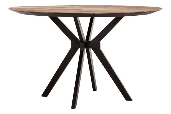 Esstisch Metropole Teak Metall D 130 cm