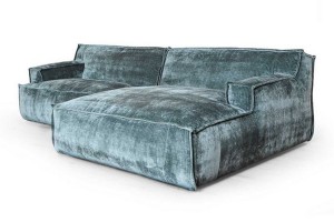 Ecksofa Plantes Cord petrol