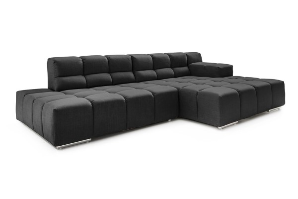 Ecksofa Cube Stoff anthrazit