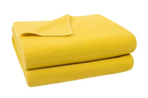 Soft-Fleece Decke 160 x 200 cm gelb