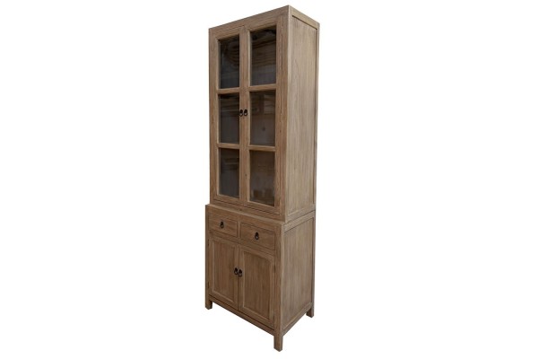 Vitrinenschrank braun H 225 cm