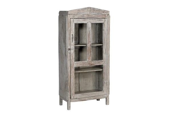 Vitrinenschrank Vintage grau