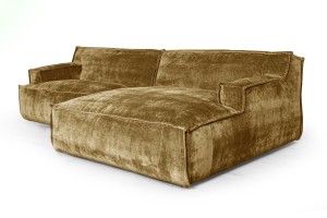 Ecksofa Plantes Cord khaki 