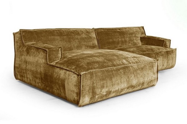 Ecksofa Plantes Cord khaki