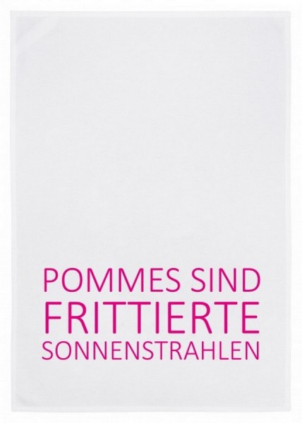 Geschirrtuch Pommes sind frittierte Sonnenstrahlen