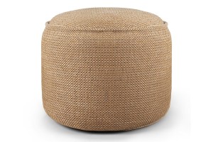 Outdoor Sitzhocker Donut rund braun