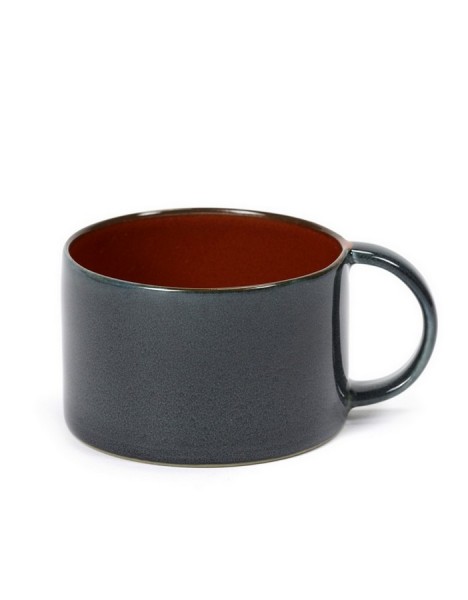 Kaffeetasse Terres de Reves rost dunkelblau