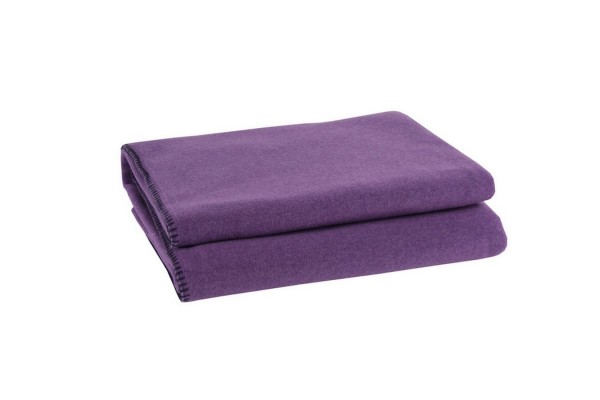 Soft-Fleece Decke 160 x 200 cm aubergine