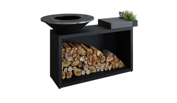 Ofyr Grill Island Black 85 Keramik dunkelgrau