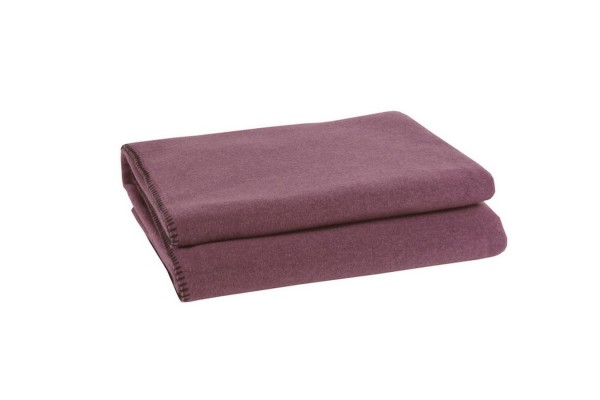 zoeppritz Soft-Fleece Decke 180 x 220 cm weinrot