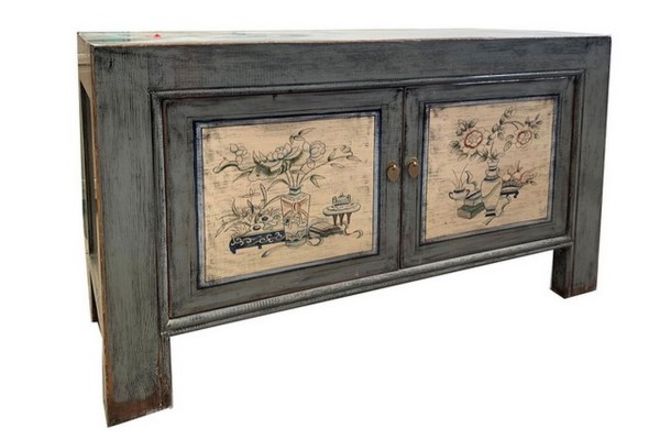 Sideboard Shanxi grau flower 135cm