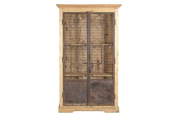 Vitrinenschrank Vintage natur