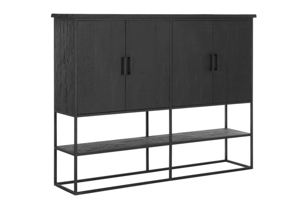 Schrank Timeless Black Teak schwarz B 180 cm