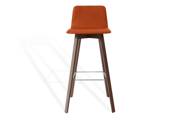 Barhocker Maverick Stoff orange H 106 cm