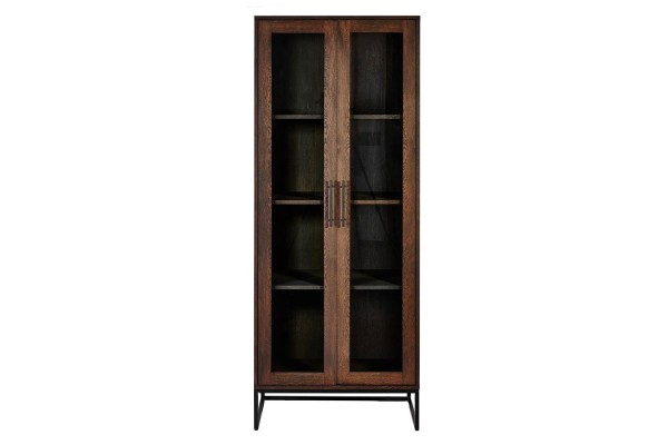 Vitrine Nobel Eiche Furnier H 200 cm