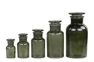 Apotheker Glas 5er Set grün