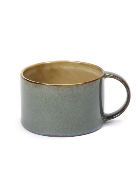 Kaffeetasse Terres de Reves beige hellblau