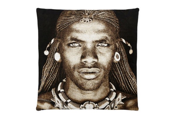 Kissen Samburu Warrior Kenya 45 x 45 cm