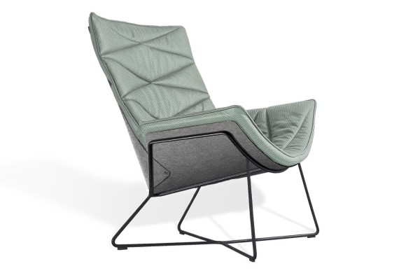 Sessel Nest Pure Lounge Cord türkis