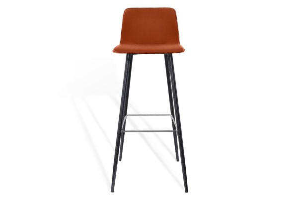 Barhocker Maverick Stoff orange H 106 cm