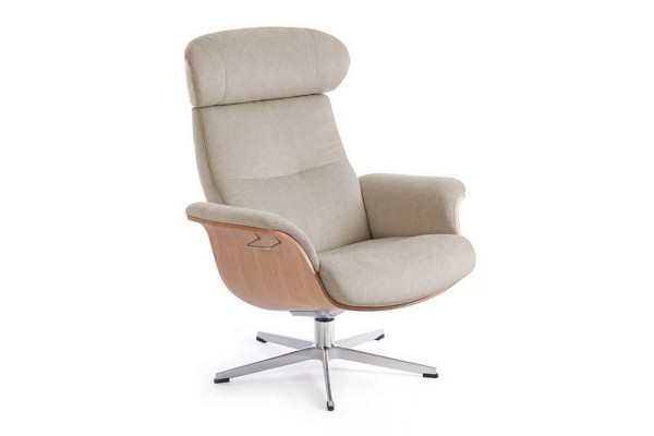 Drehsessel Timeout Stoff beige