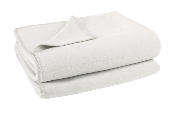 Soft-Fleece Decke 160 x 200 cm weiss