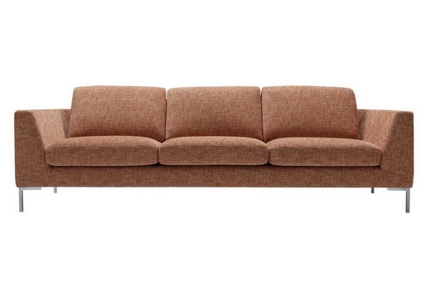 Sofa Oslo Premium 3,5 Sitzer Stoff orange