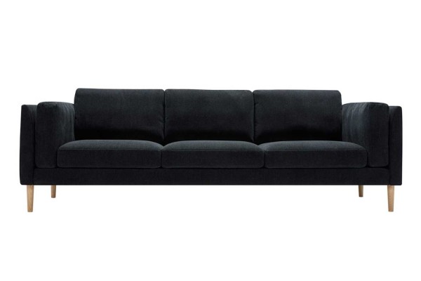 Sofa 3,5 Sitzer Sigrid Stoff dunkelgrau