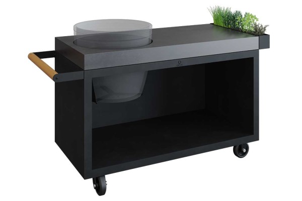 Ofyr Kamado Table Black Beton B 135 cm