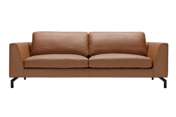 Ledersofa Oslo Premium 2 Sitzer braun