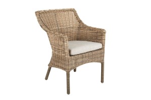 Outdoorstuhl Lenora Rattan natur