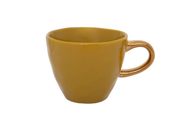 Kaffeetasse Porzellan senfgelb