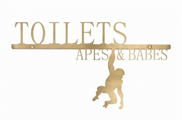 Toiletten Schild Apes Babes