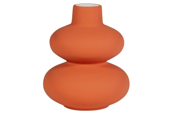 Dekovase Sensual Keramik orange H 19 cm