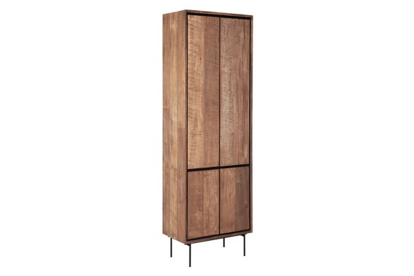 Schrank Metropole Teak Metall 210x70 cm