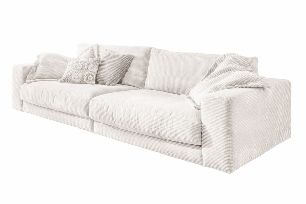 Sofa Seven 3 Sitzer Cord hell