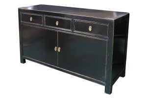 Sideboard schwarz 135 cm