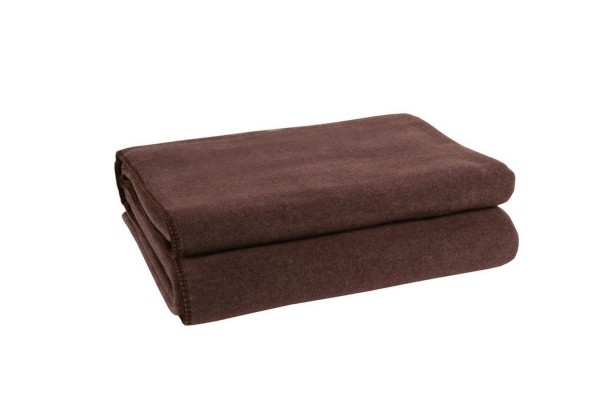 Soft-Fleece Decke 160 x 200 cm dunkelbraun