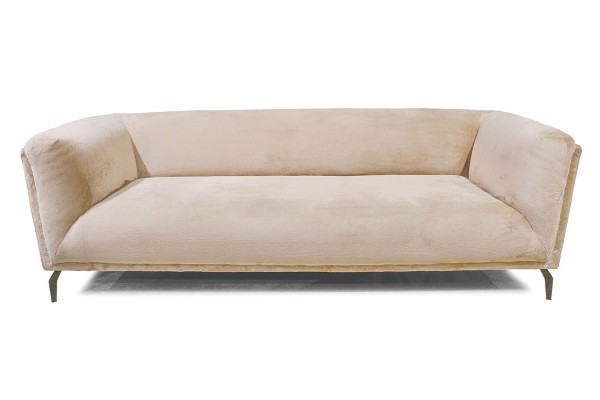 Sofa Aston 3-Sitzer Stoff hellbeige