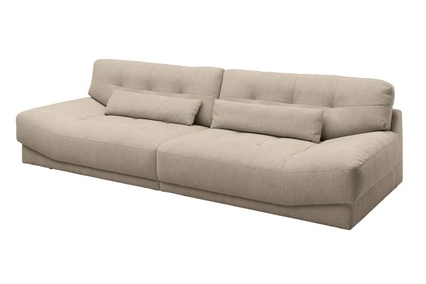 Sofa Tizio 3-Sitzer Stoff champagner