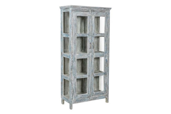 Vitrine Vintage blau H 180cm