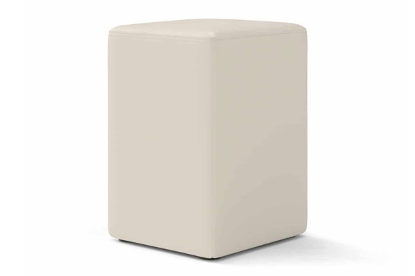 Sitzhocker Basic Leder creme