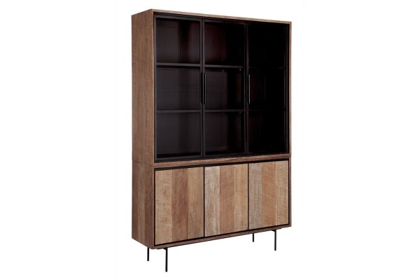 Vitrinenschrank Metropole Teak B 140 cm