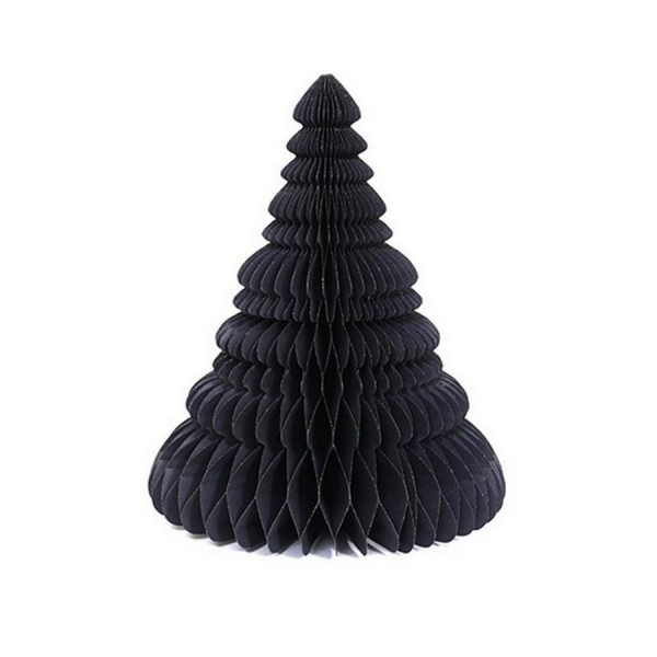 Weihnachtsbaum Papier schwarz H 22,5 cm